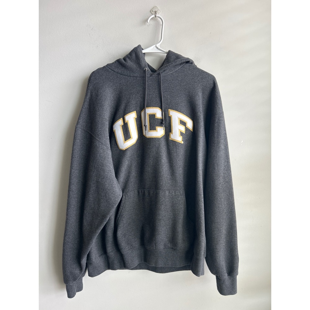 Champion Eco Fleece Gray UCF Hoodie Mens XL